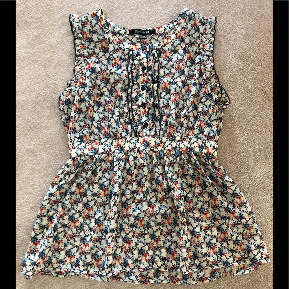 Flowers print top